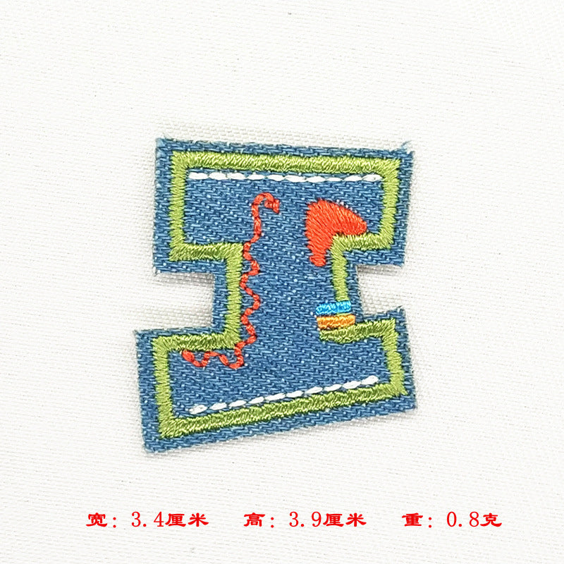 Wholesale Alphabet patch cartoon children patch